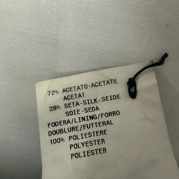 Armani Collezioni Black Skirt Size 10 Silk Blend Fully Lined Made In Italy - Picture 4 of 4